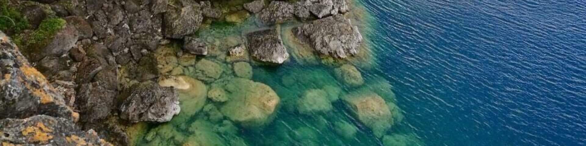 Beautiful spot up the Bruce trail located near the grotto in Tobermory. Awesome views and perfect to go for a little swim everywhere you can go down to the water.
