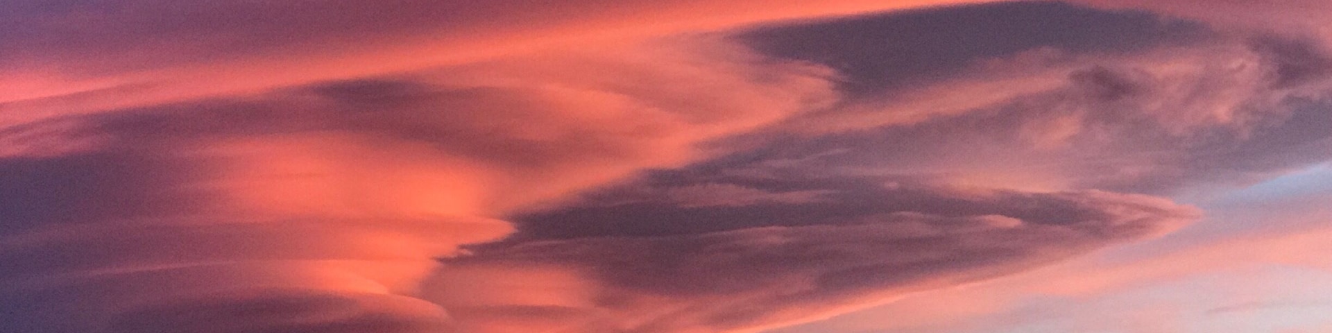 Windy sunset