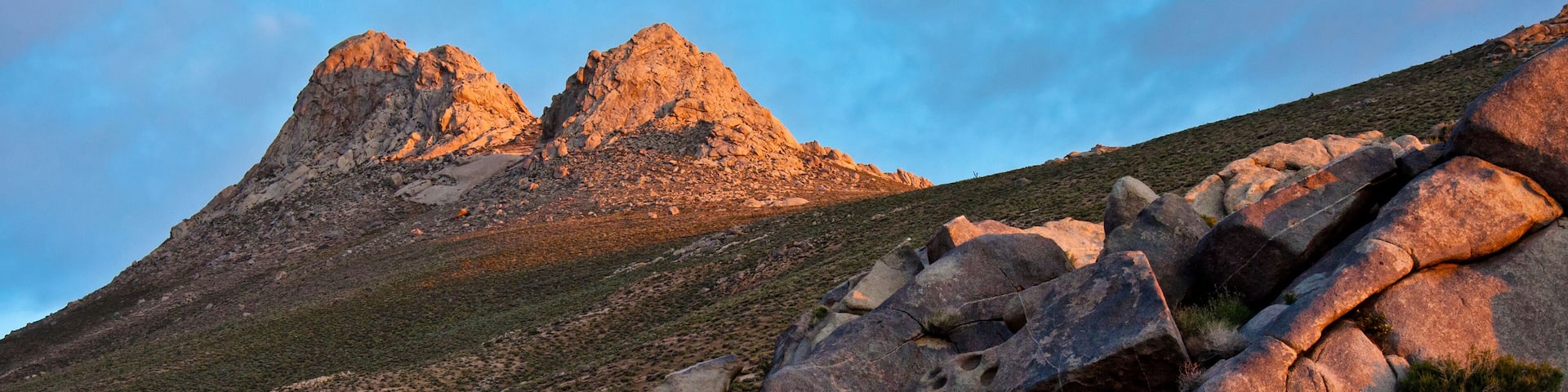 Five Fingers Peak in the Eastern Sierra at sunrise, Ridgecrest, CA.