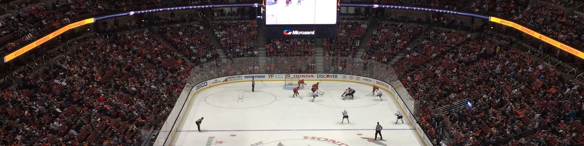 Honda Center, Ducks game vs Blackhawks, taken Nov 2015