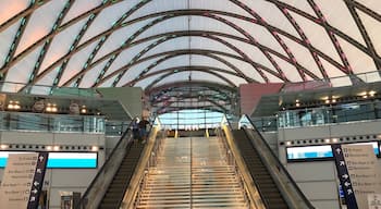 Waiting for the train.