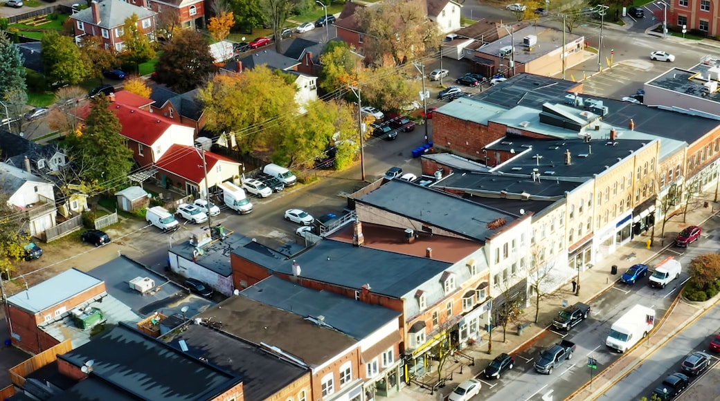 Aerial vertical of Orangeville, Ontario, Canada