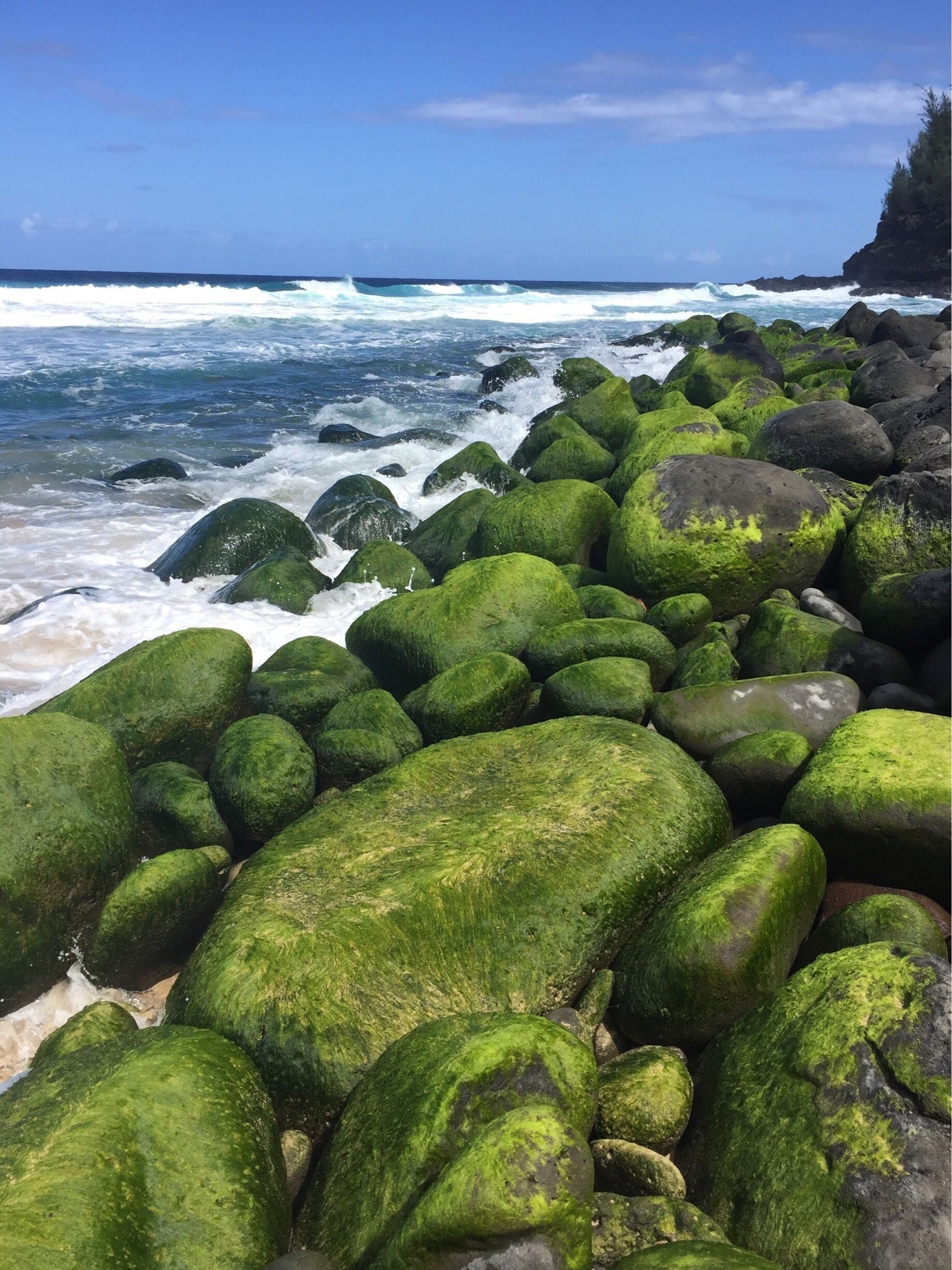 Napali Coast hike. Kauai, Hawaii