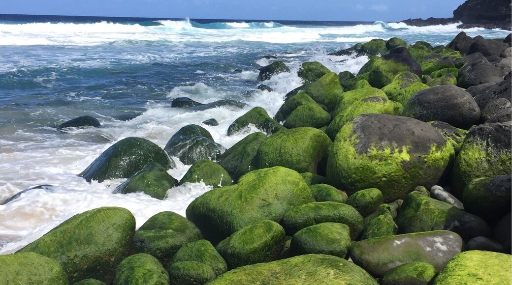 Napali Coast hike. Kauai, Hawaii