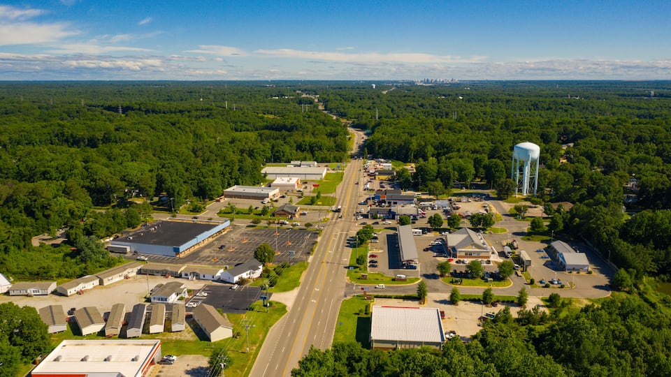Aerial photo Chester VA USA