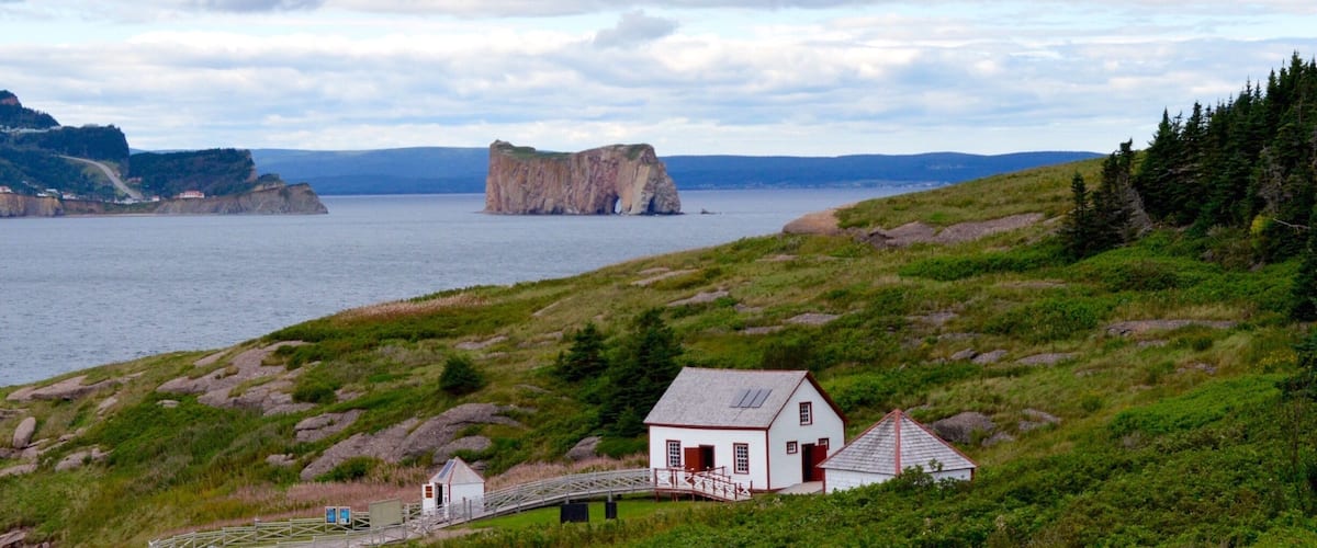View of Percé from Île Bonaventure, Québec #weekendgetaway  #colorful