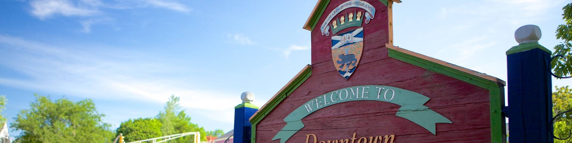 Antigonish showing signage