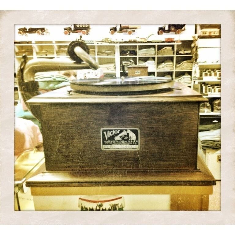 Old record player