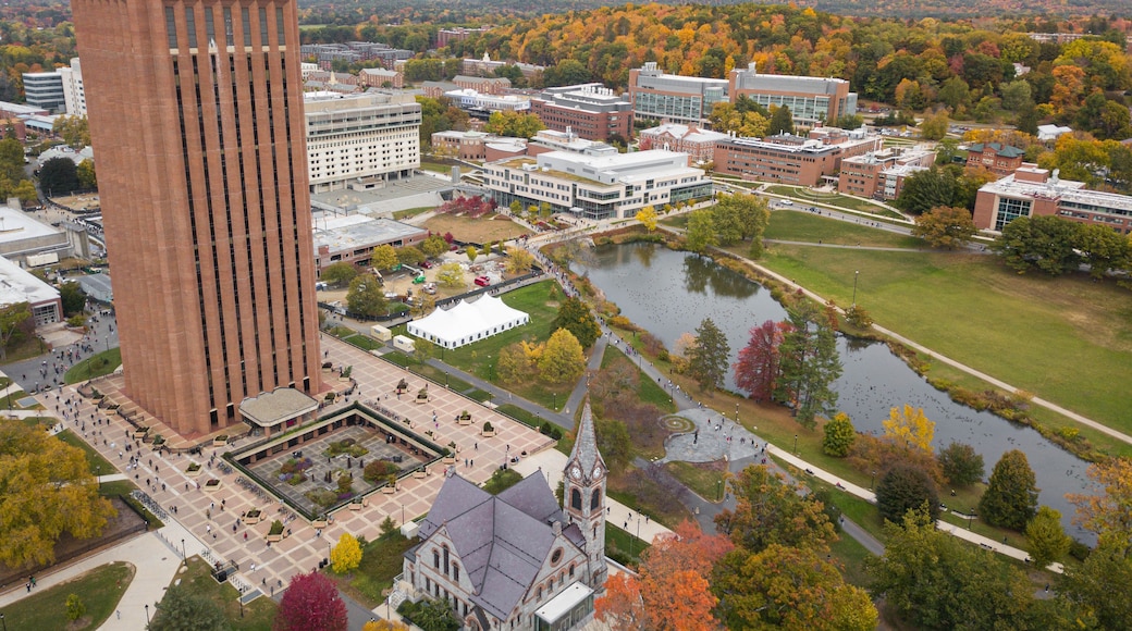 Beautiful view of the University of Massachusetts, Amherst, USA