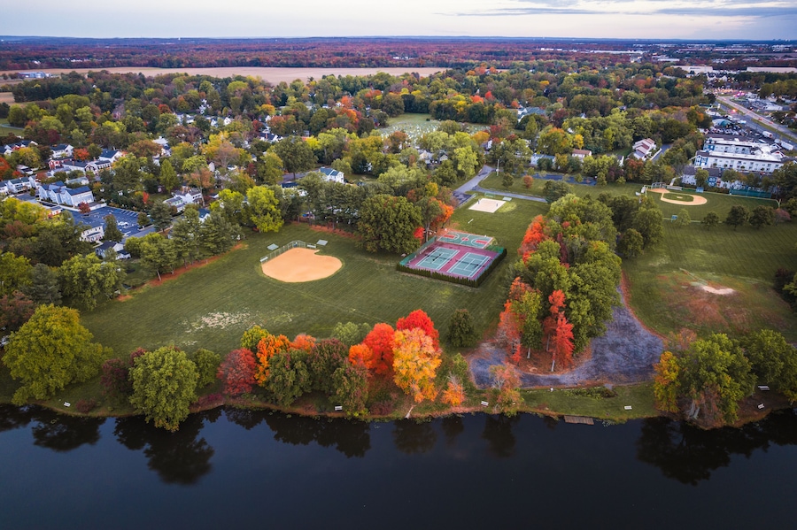 Drone of Autumn in Princeton
