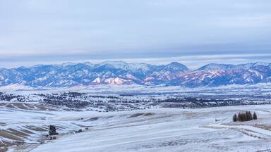 Bozeman Montana Winter Landscape January 2023