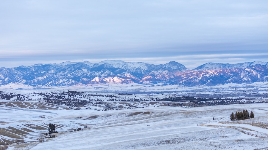 Bozeman Montana Winter Landscape January 2023