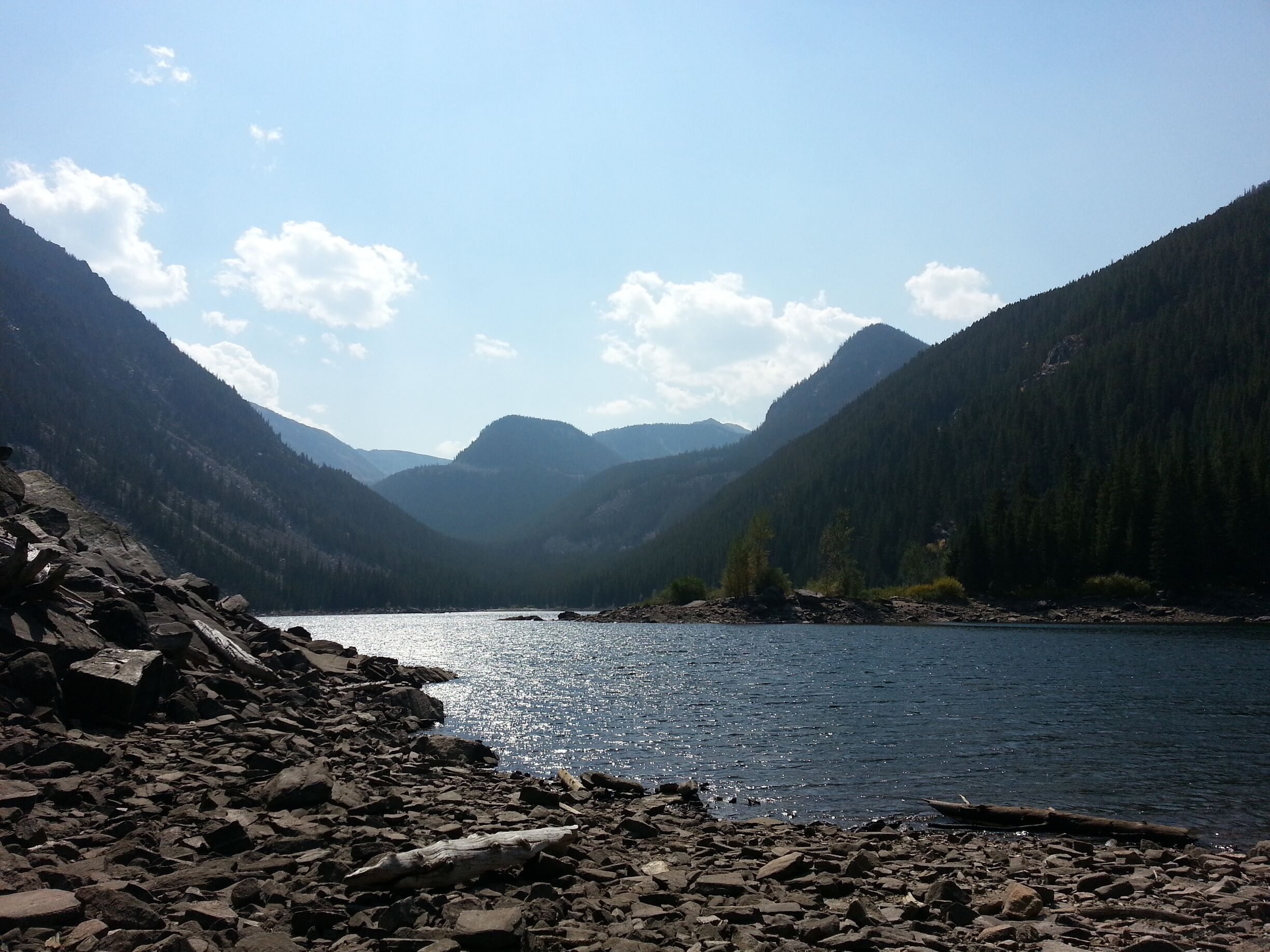 This hike was marked difficult in my trail book for good reason it was very rocky and steep but totally worth it.