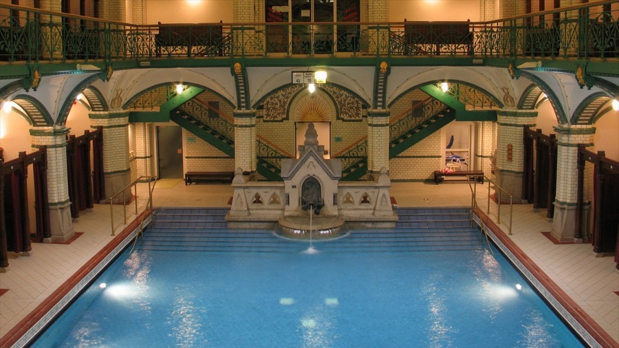 Zwickau which includes interior views and a pool