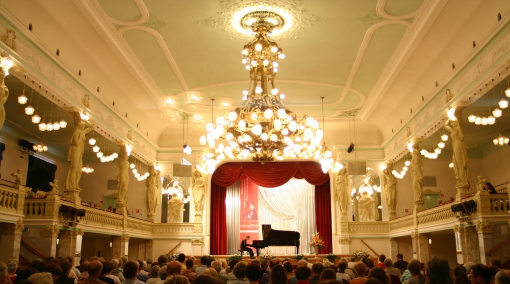 Zwickau which includes performance art and interior views