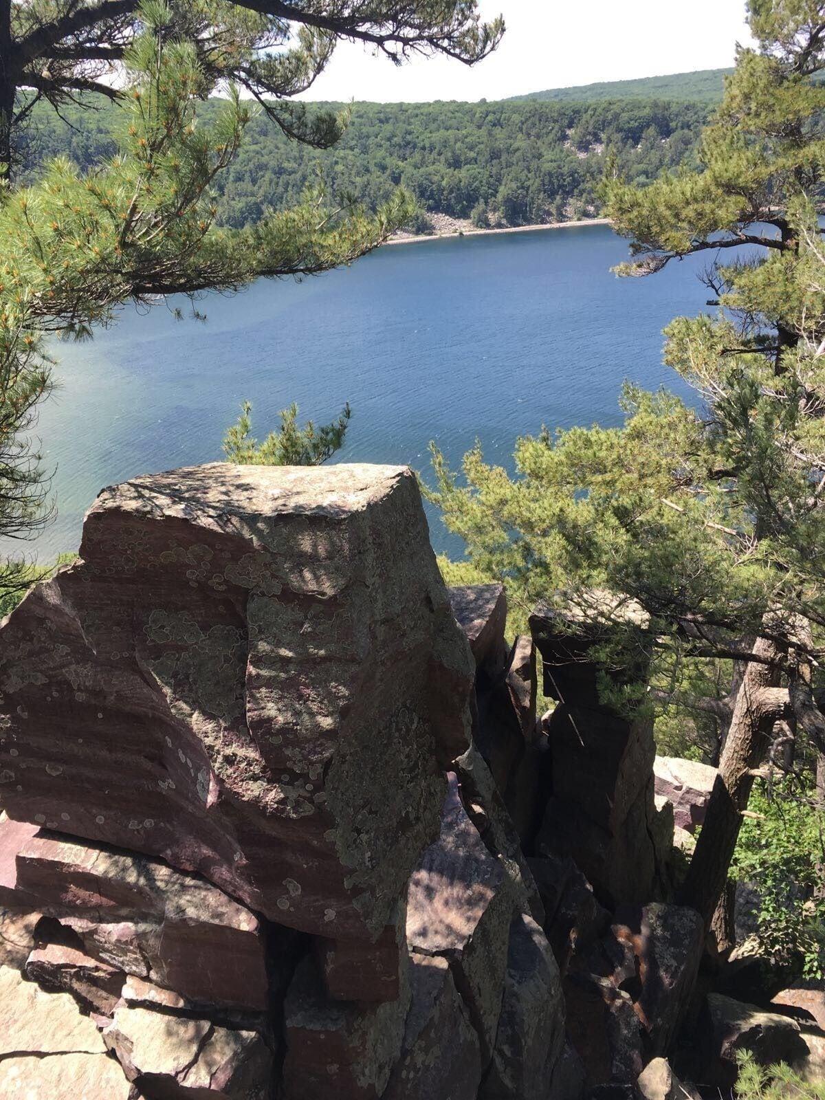 Along the CCC Trail, east wall.