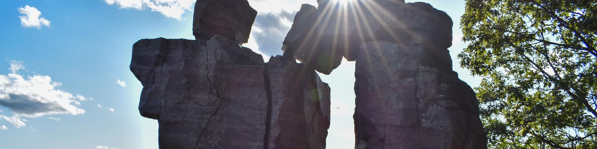 One of my best adventures was hiking to the top of the bluffs and climbing into Devil's Doorway at Devil's Lake State Park ❤️🏞️ #adventure