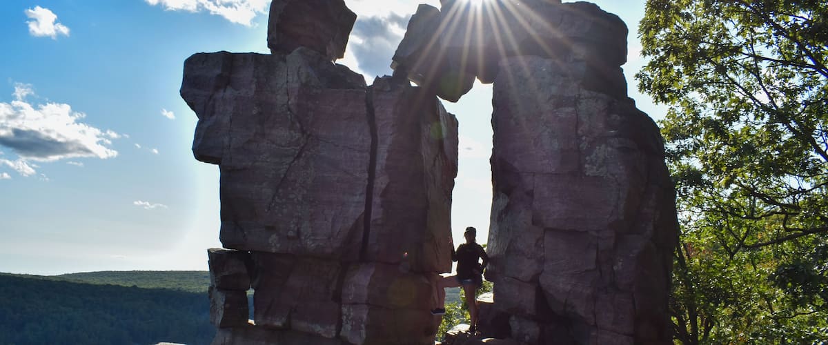 One of my best adventures was hiking to the top of the bluffs and climbing into Devil's Doorway at Devil's Lake State Park ❤️🏞️ #adventure