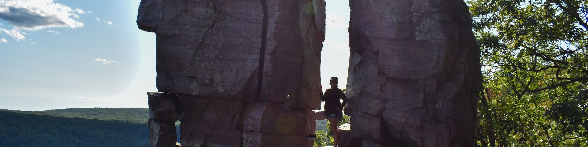 One of my best adventures was hiking to the top of the bluffs and climbing into Devil's Doorway at Devil's Lake State Park ❤️🏞️ #adventure