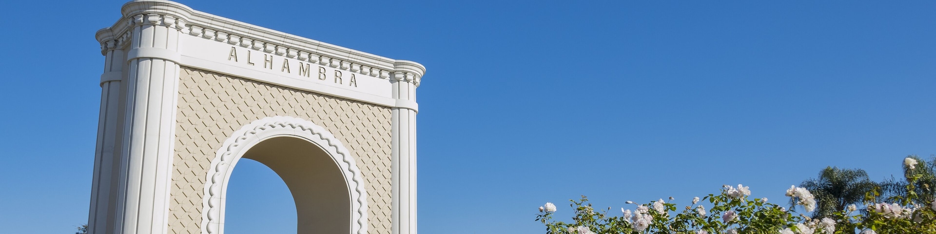 The big Alhambra symbol landmark of Los Angeles, California; Shutterstock ID 529097788; Purchase Order: -