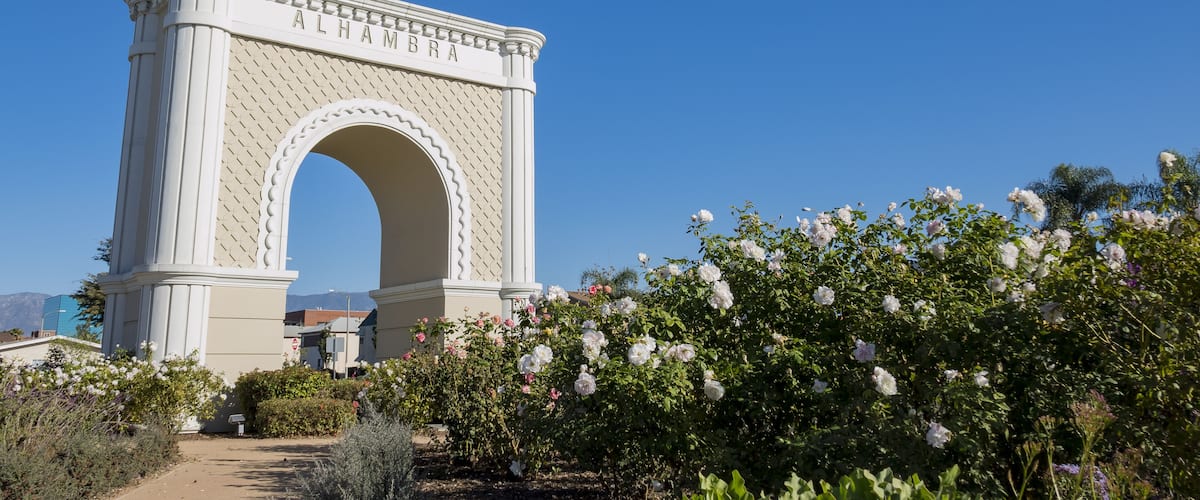 The big Alhambra symbol landmark of Los Angeles, California; Shutterstock ID 529097788; Purchase Order: -