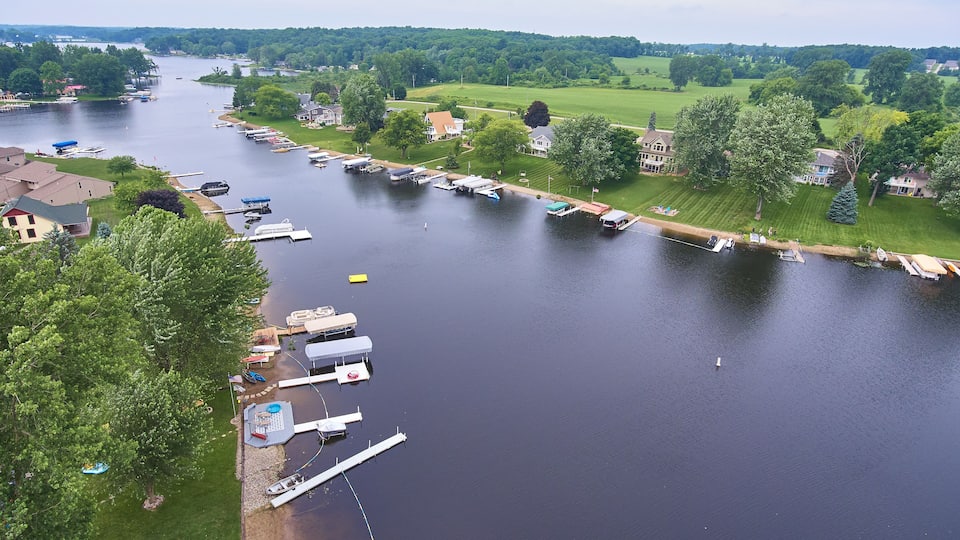 Aerial Lake Property