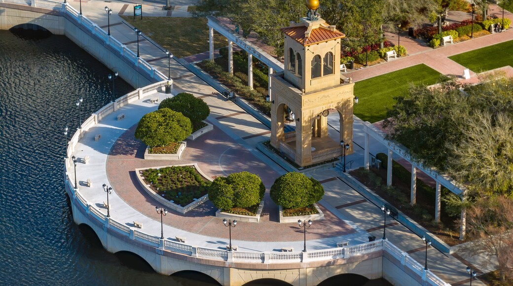 Aerial photograph of Uptown Altamonte Springs, Florida, February 7, 2024. Cranes Roost Park
