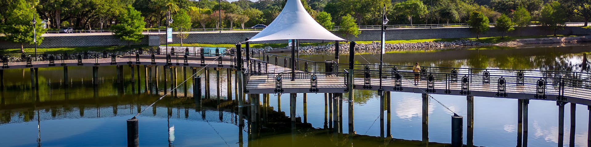 Cranes Roost Park, Uptown Altamonte Springs, Florida, USA. May 13, 2023. (North of Orlando, FL)