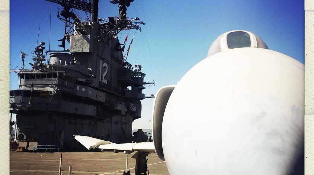 Flight deck on the USS Hornet