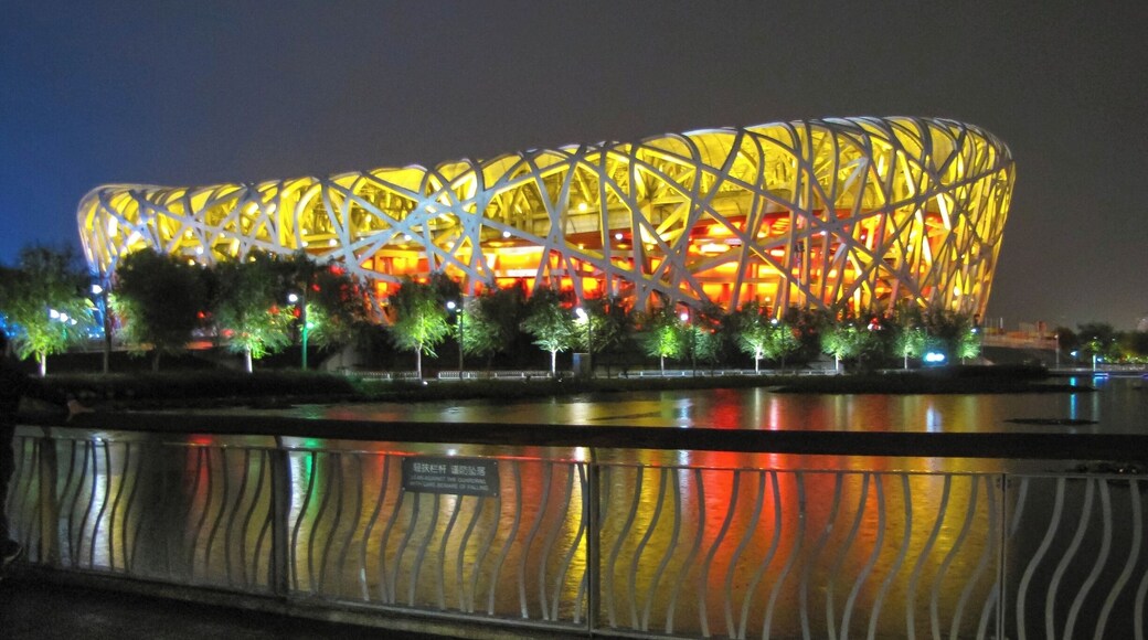 The Beijing National Stadium (aka the Birds Nest) should definitely be one of your stops in Beijing. The stadium at night is absolutely beautiful. They have light shows that illuminates the outside and is definitely best to be seen at night time.