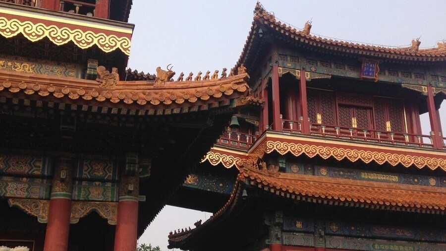 Nice temple complex in a very nice area in Beijing