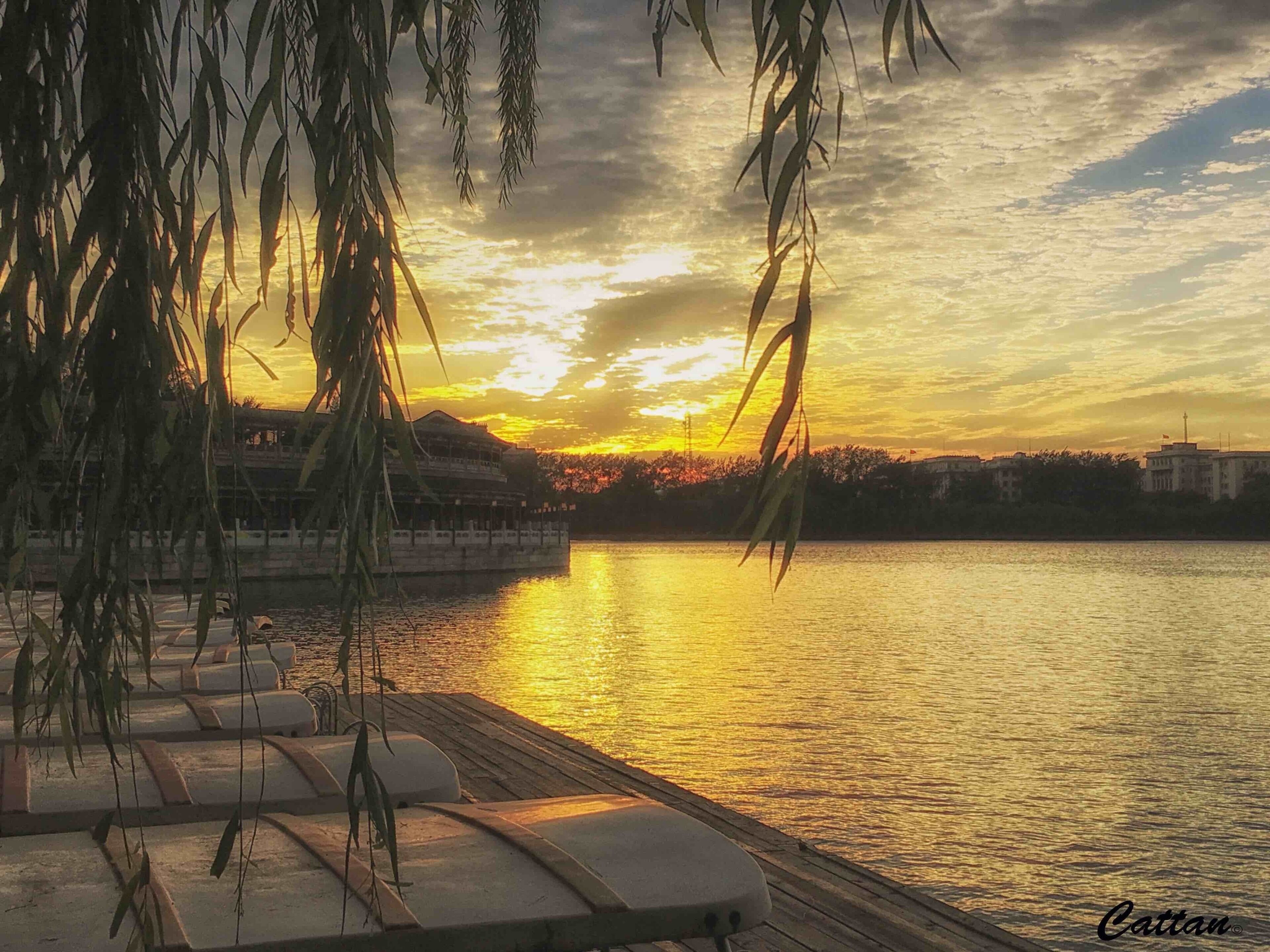 Beihai Park, Beijing, China - A wonderful and awesome national park worthy the hike around the park. Best to spend half a day here especially worthy for the sunset scenery.  #red #travel #hiking #nationalpark #travel #nature #sunset #china