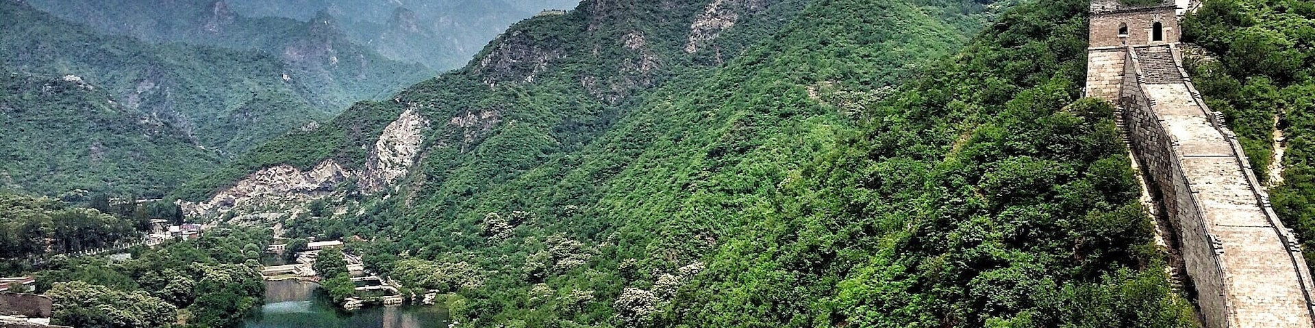 Contrary to the common thought the Great Wall of China is not one long wall, but a series of fortifications with gaps in between.
This picture was taken at the Huanghuacheng part, where the wall crosses a lake and is only in parts restored.
If you want to enjoy this monument to its full extent without being bothered by Showmen and merchants, get yourself a driver/guide and ask him to drive you to a quiet part of the wall. Huanghuacheng and Jinshanling are perfect spots to enjoy the impressive monument!
#china #beijing #greatwall #architecture