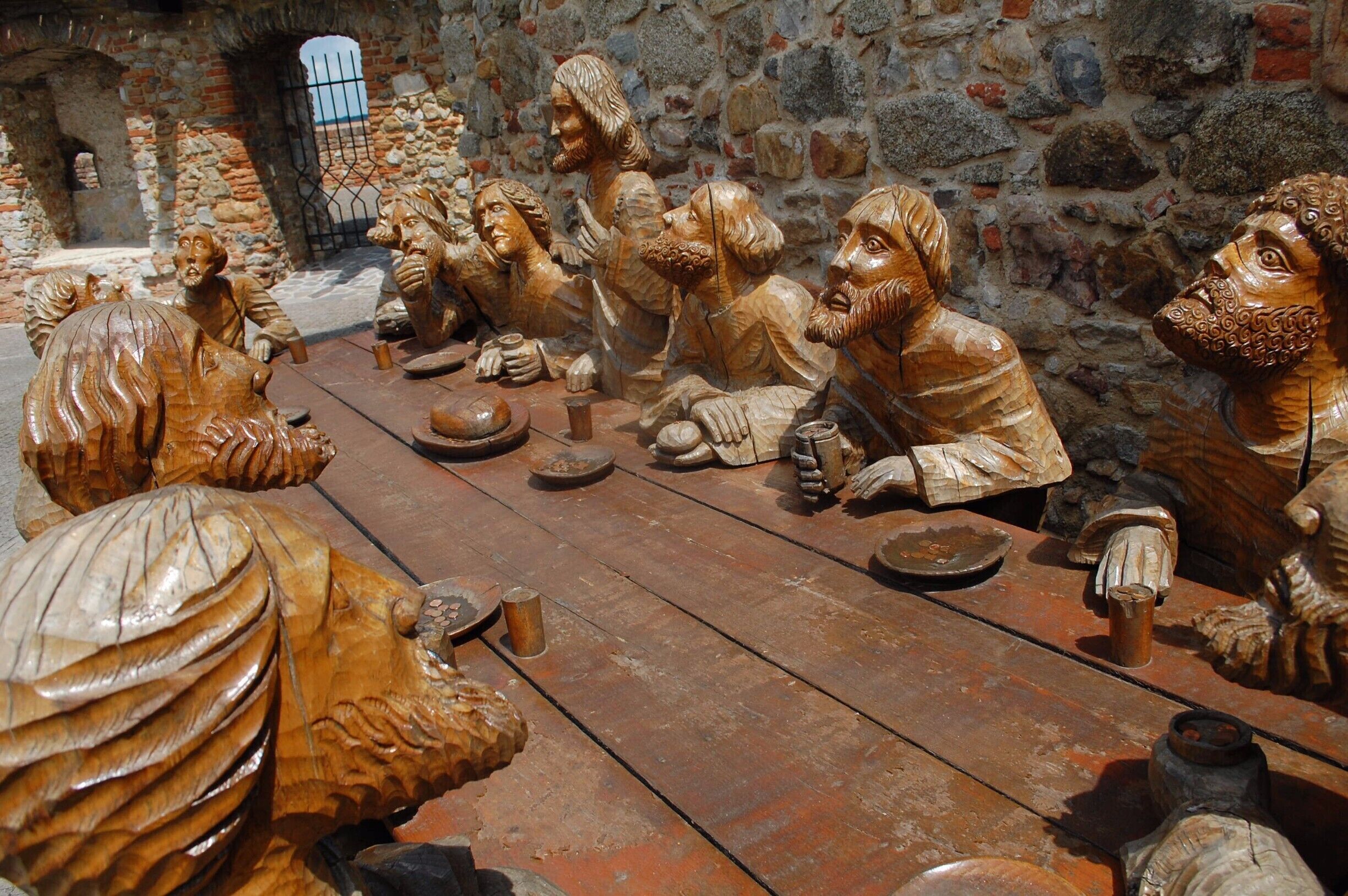 'The Last Supper'
Wooden sculptures at Nitra Castle
