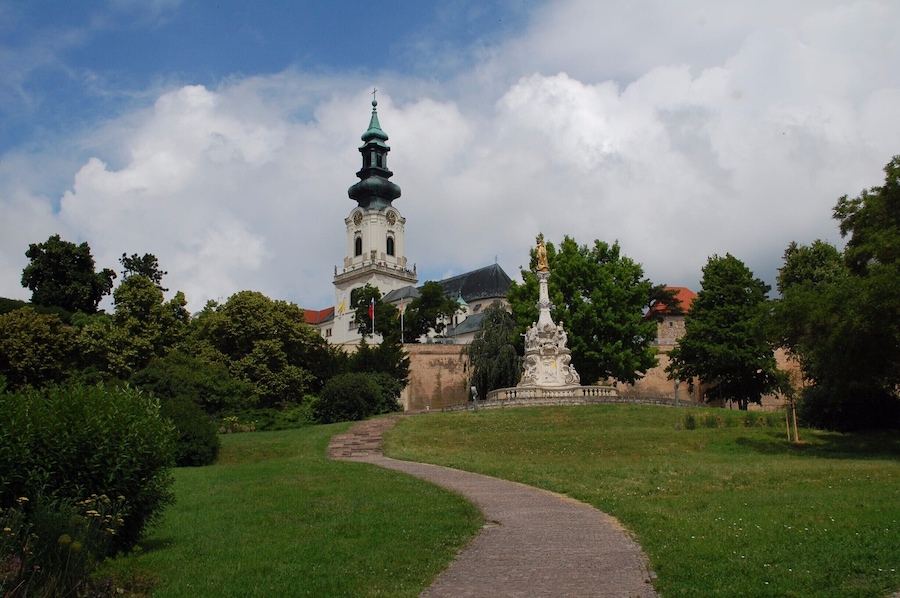 Nitra is the oldest town in Slovakia. The castle, founded in the 9th century,  is situated on a small hill and protected on three sides by the river Nitra.
The tower you can see is part of St. Emmeram's Cathedral, which is housed within the castle complex, along with the Bishop's Palace and the Nitra Diocesan Museum, which includes various religious documents relating to the history of Christianity in Slovakia, as well as archaeological finds. Full access to the complex is 2 Euros, with an additional 2 euros if you wish to climb the tower.
#nitra #castle #slovakia