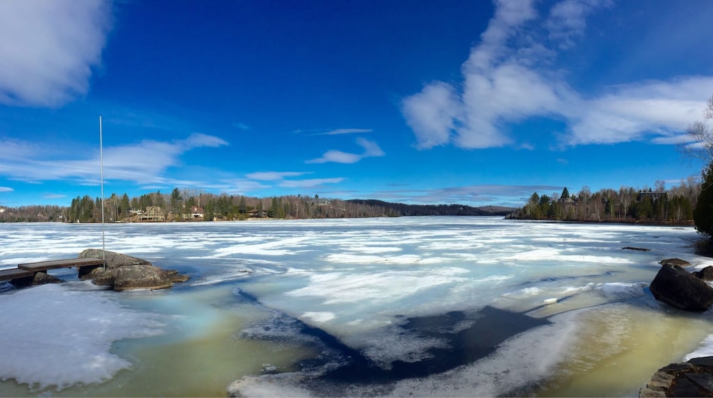 Estérel is a city in Les Pays-d'en-Haut Regional County Municipality in the Laurentides region of Quebec, Canada. Photo taken at the beginning of the spring thaw!