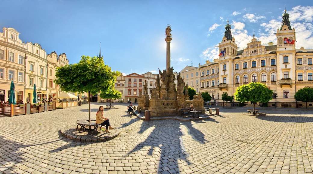Town square in Pardubice, Czech Republic