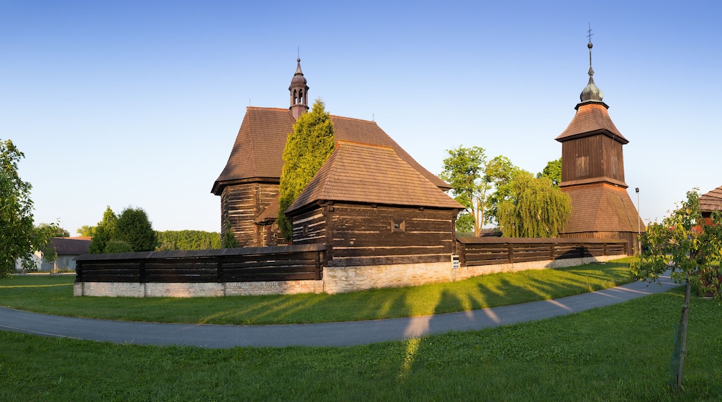 Wooden church of Saint Nicholas existed already in 14th century, its current baroque style is from year 1752. Veliny is a village in the Pardubice Region of the Czech Republic. Beautiful summer time