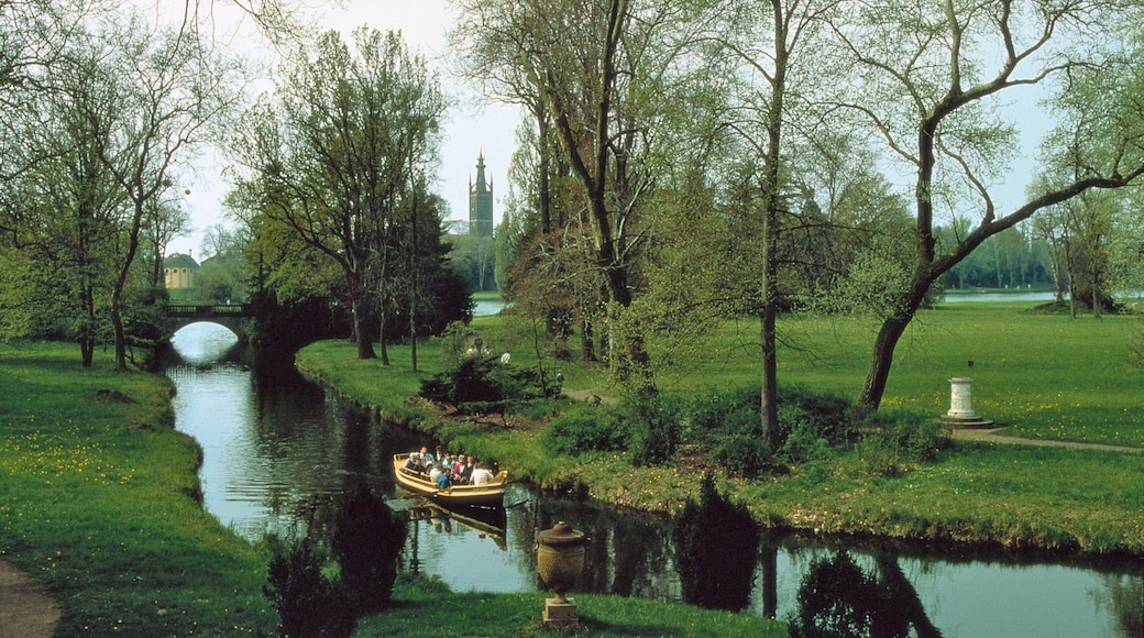 Dessau-Rosslau which includes boating, landscape views and a park