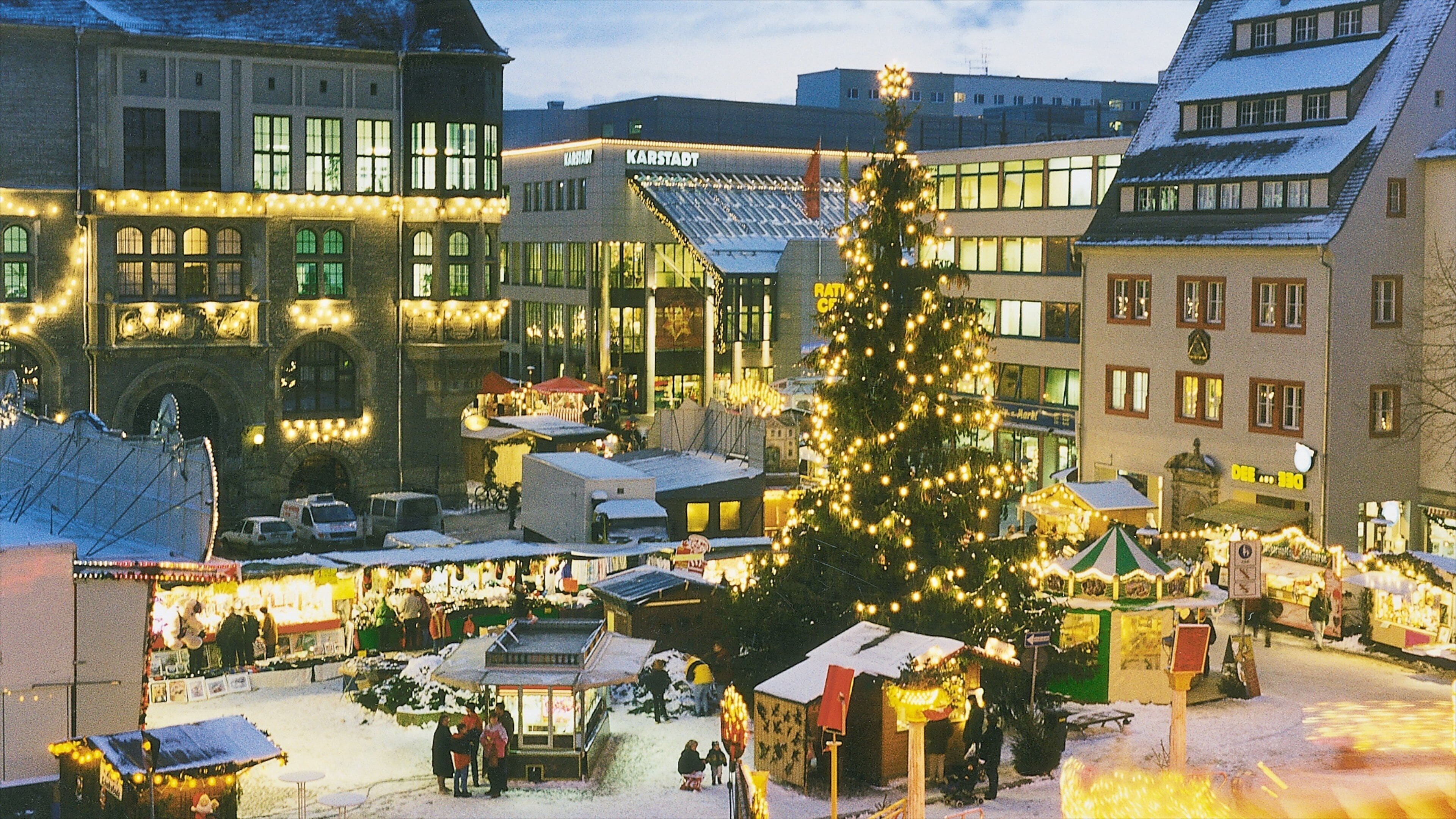 Dessau which includes a city and a square or plaza