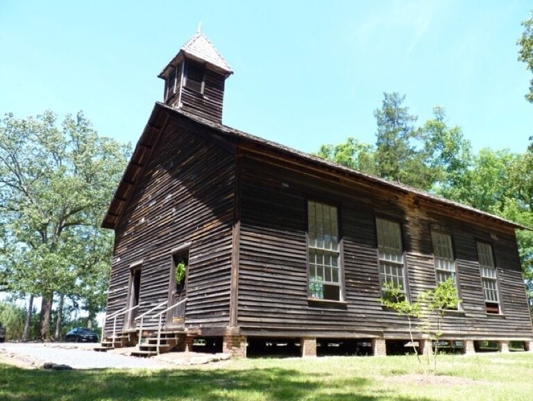 The little brown church in the wildwood circa 1836