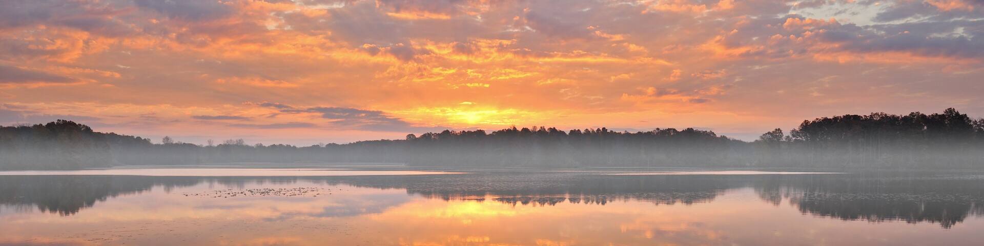 Foggy Sunrise Eagle Lake