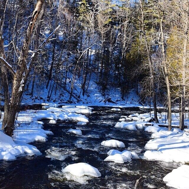 Downstream at the Wakefield Mill Inn and Spa.  In the summer, you can get a spa massage under a canopy beside the stream, as you listen to the water rushing by.  Great #weekendgetaway from Ottawa or Montreal.