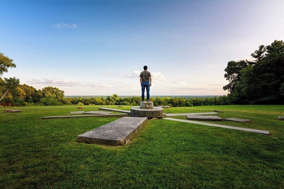 Climb a hill for great views extending from the surrounding Merrimack Valley to the Boston skyline, or explore this sprawling landscape along almost 10 miles of trails. The Ward Reservation represents the union of more than forty separate parcels of former farm and pasture land whose stone walls, when combined, total more than seventeen miles long. Trails link three major hills – Shrub, Boston, and Holt – and looking out from their summits you can see how the property melds with the surrounding landscape. The “Solstice Stones” mark the grassy summit of Holt Hill, the highest point in Essex County.
#Hometown #Andover #Massachusetts #Outdoors #Hiking #Adventure