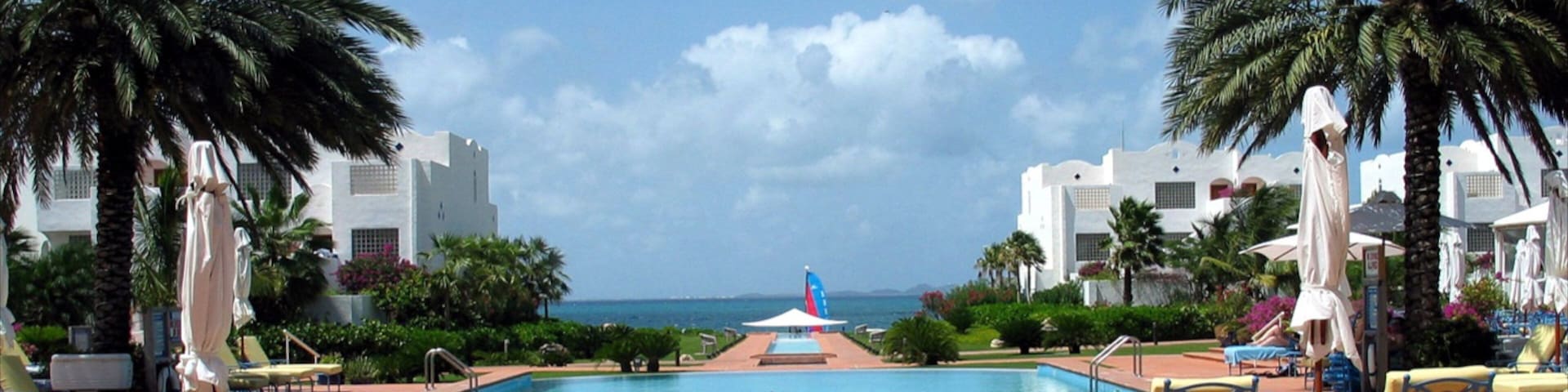Anguilla showing tropical scenes, a pool and a coastal town