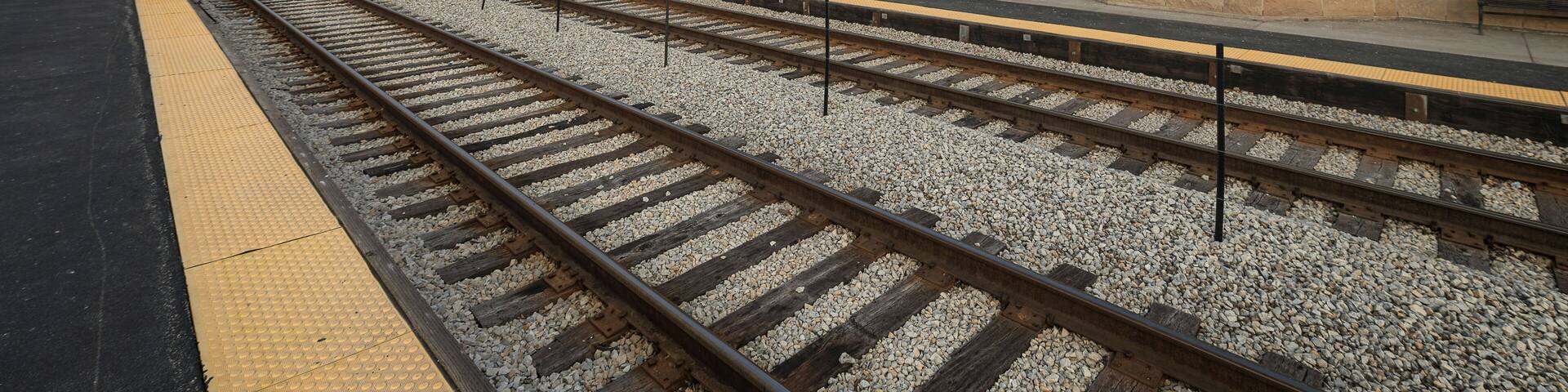 Orland Park Train Station at the intersection of 143rd Street and Southwest Highway in suburban Orland Park, Illinois