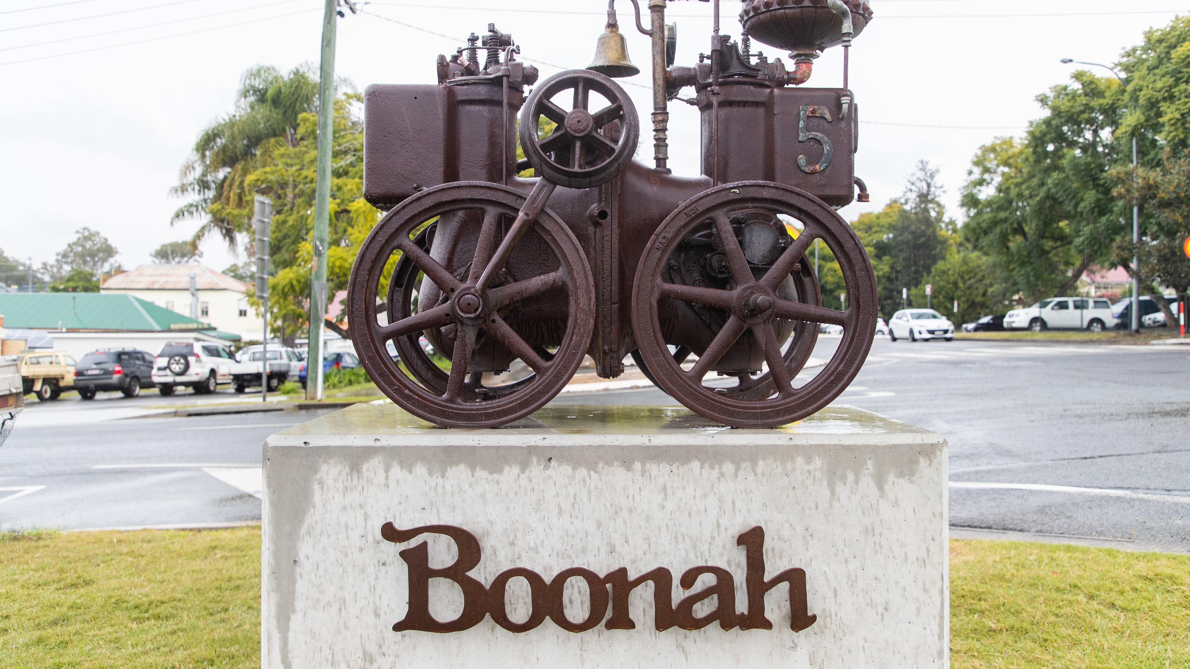 Boonah featuring heritage elements and signage