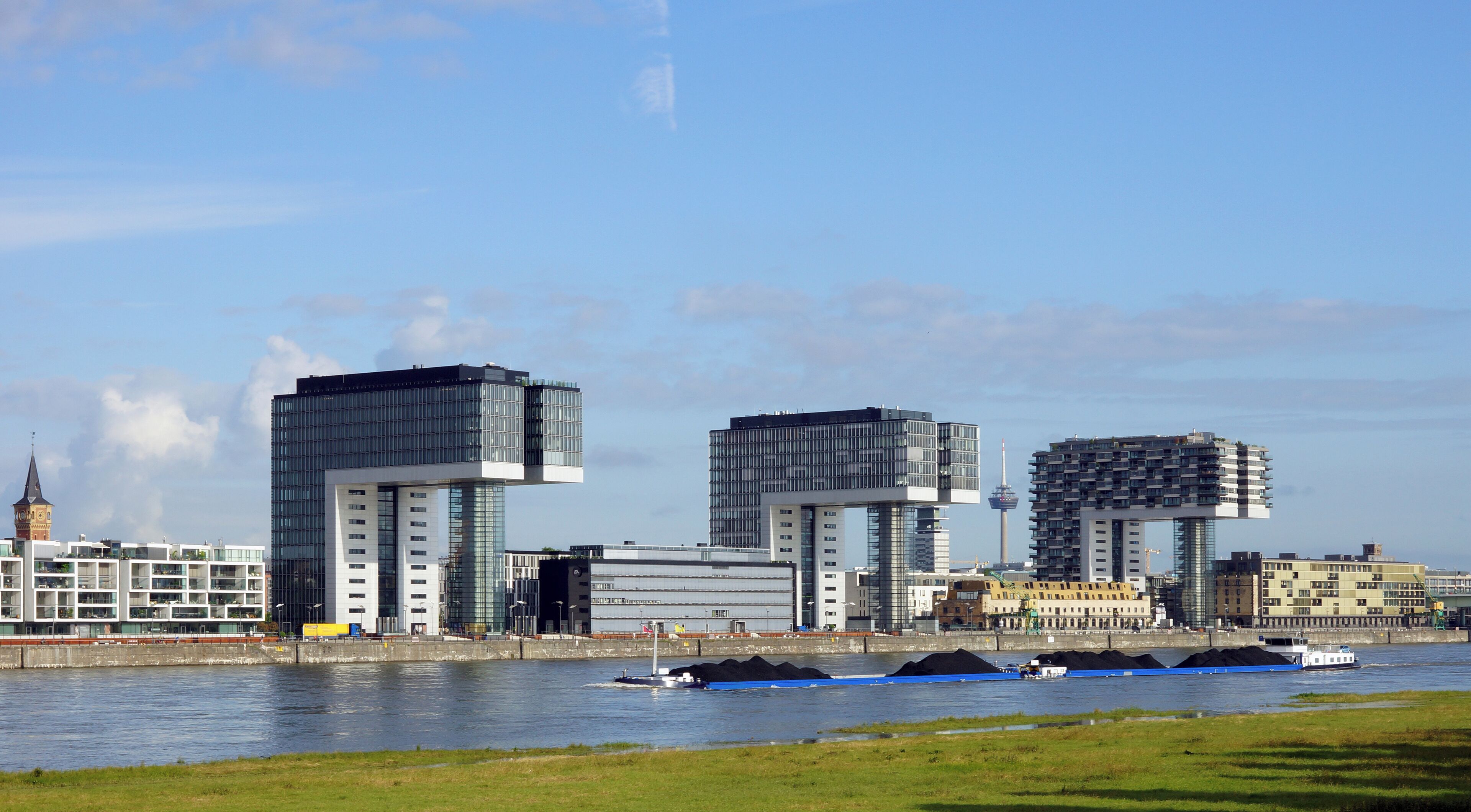 The three Kranhaus buildings in Cologne.