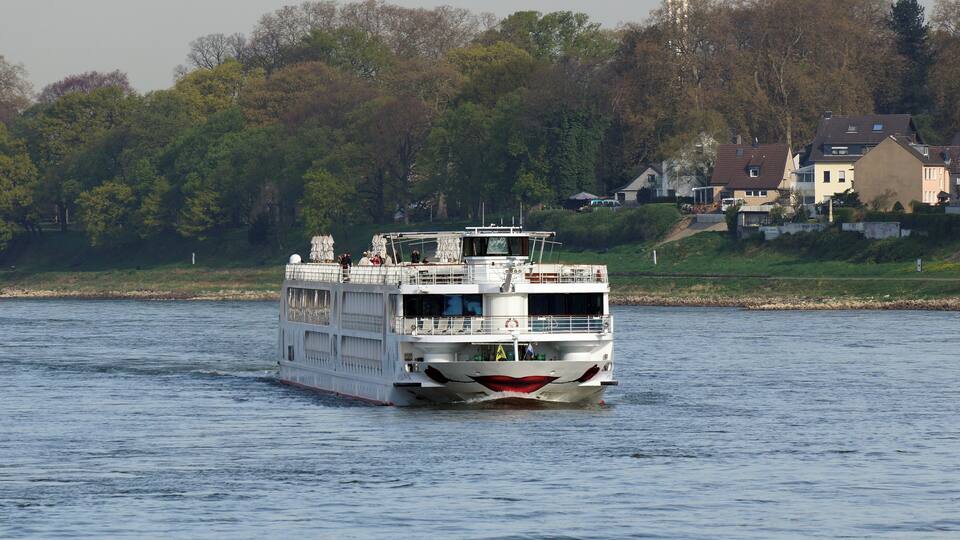River cruise ship A-Rosa Viva in Cologne.