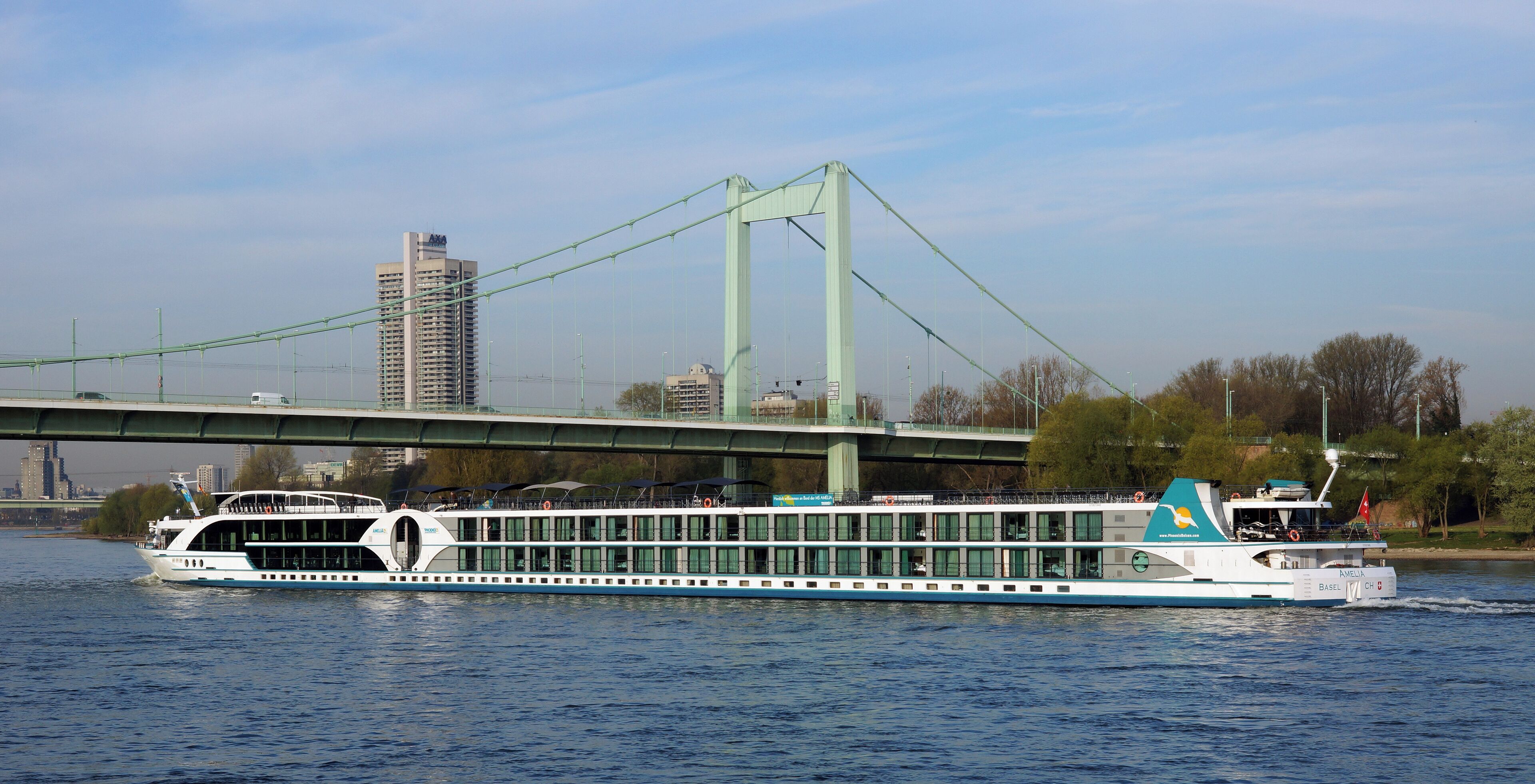 River cruise ship Amelia in Cologne.